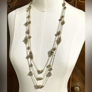 Multi Strand Gold Necklace